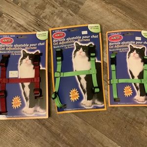 Hunter Adjustable Green Nylon Cat Harness (3/8”x 6-9”x 9-14”)